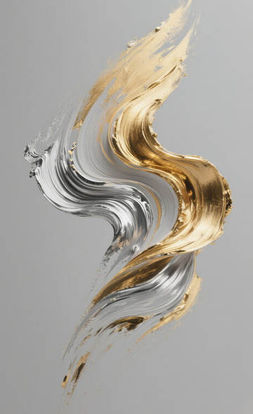 金银油画肌理背景2