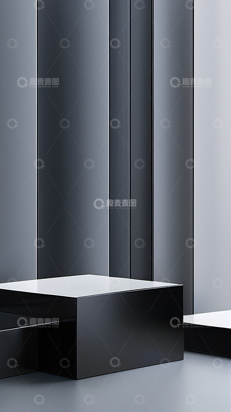 高清大图下载【趣麦麦图】3D立体产品展台AI插画高清海报背景素材19