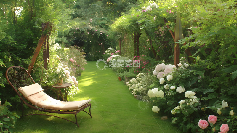 高清大图下载【趣麦麦图】绿色浪漫花园2