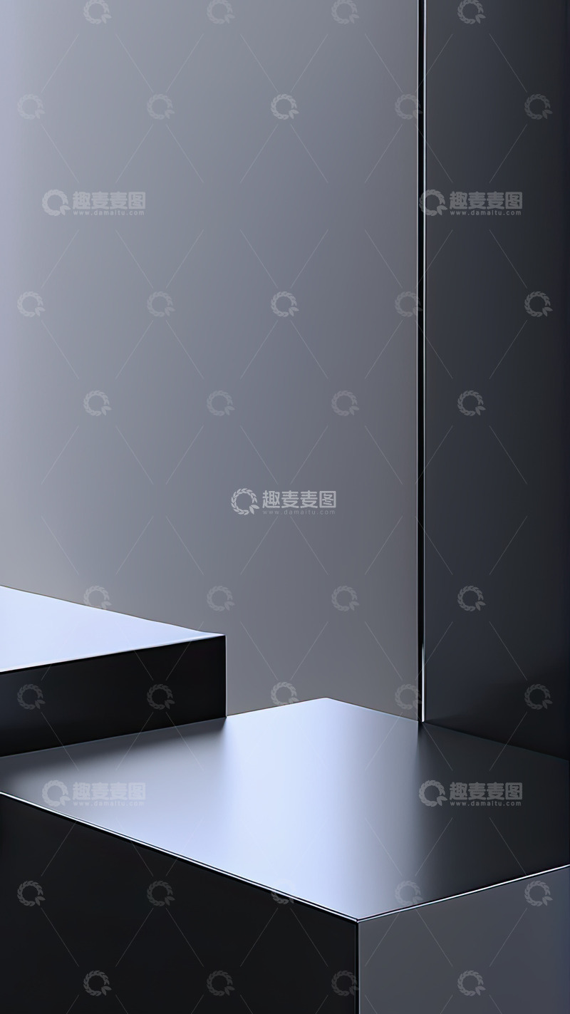 高清大图下载【趣麦麦图】3D立体产品展台AI插画高清海报背景素材3