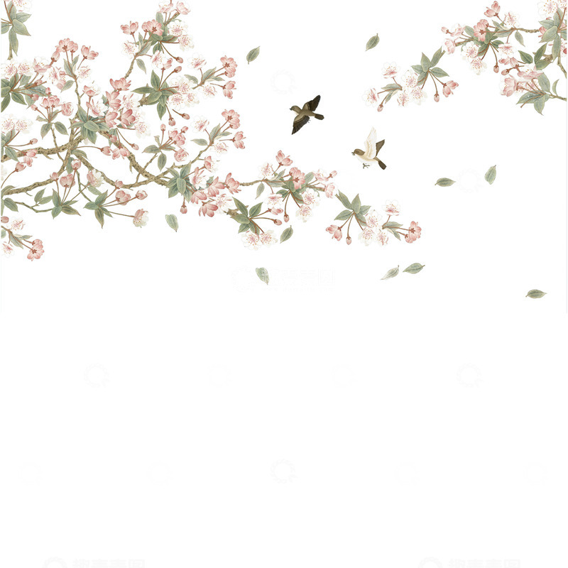 高清大图下载【趣麦麦图】桃花png免扣素材