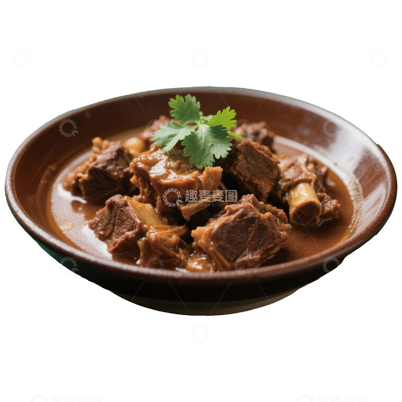 高清大图下载【趣麦麦图】铁锅炖羊肉汤