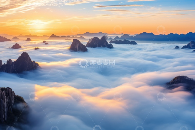 高清大图下载【趣麦麦图】云层云雾自然美景