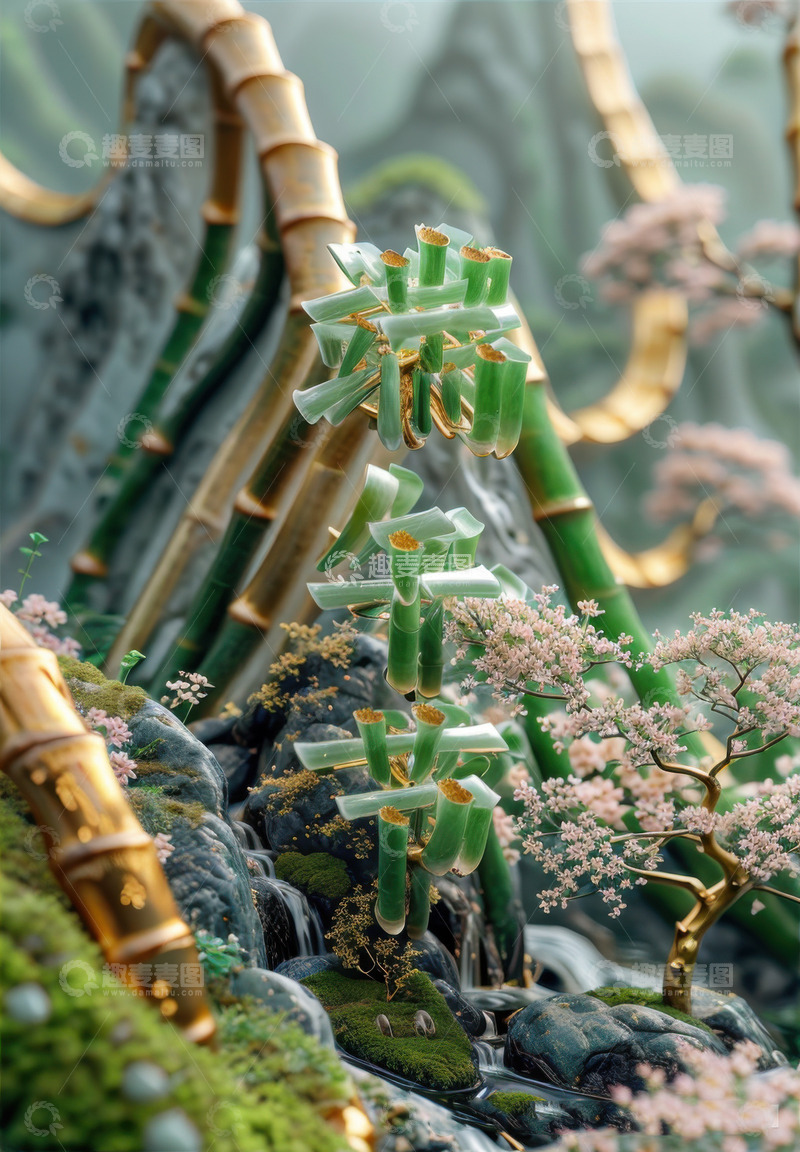 高清大图下载【趣麦麦图】喜庆端午节特效字体AI插画高清海报图片素25