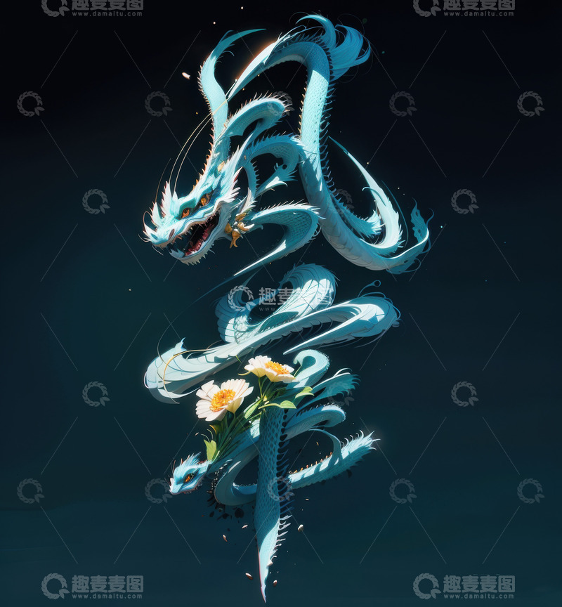 喜庆端午节特效字体AI插画高清海报图片素31