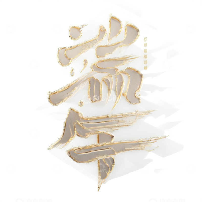 喜庆端午节特效字体AI插画高清海报图片素57