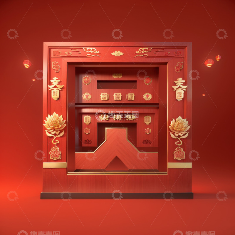 喜庆端午节特效字体AI插画高清海报图片素4