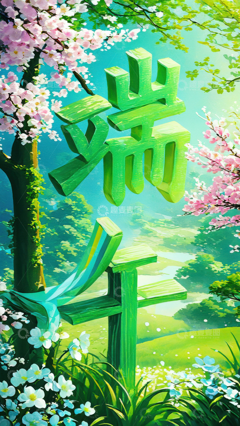 喜庆端午节特效字体AI插画高清海报图片素62