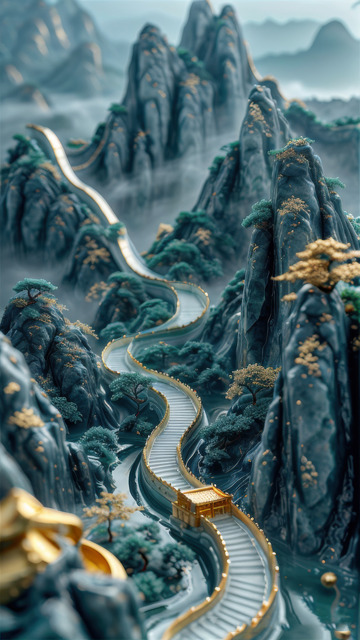 绿色喜庆端午节AI插画高清海报图片素材39