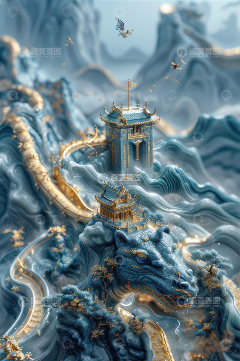 高清大图下载【趣麦麦图】绿色喜庆端午节AI插画高清海报图片素材42