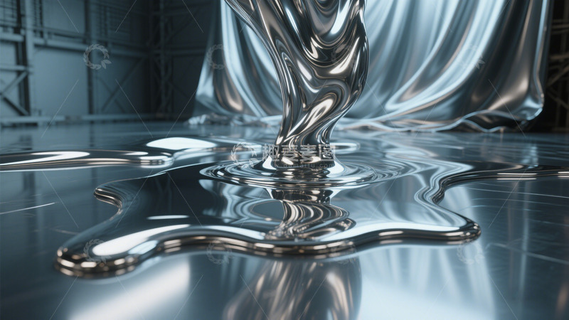 高清大图下载【趣麦麦图】液态金属液体未来科技酷炫图片