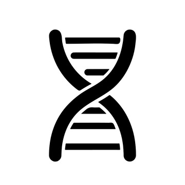 DNA双螺旋结构科学图形标识