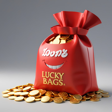 红色喜庆福袋钱袋AI插画壁纸海报背景素材22