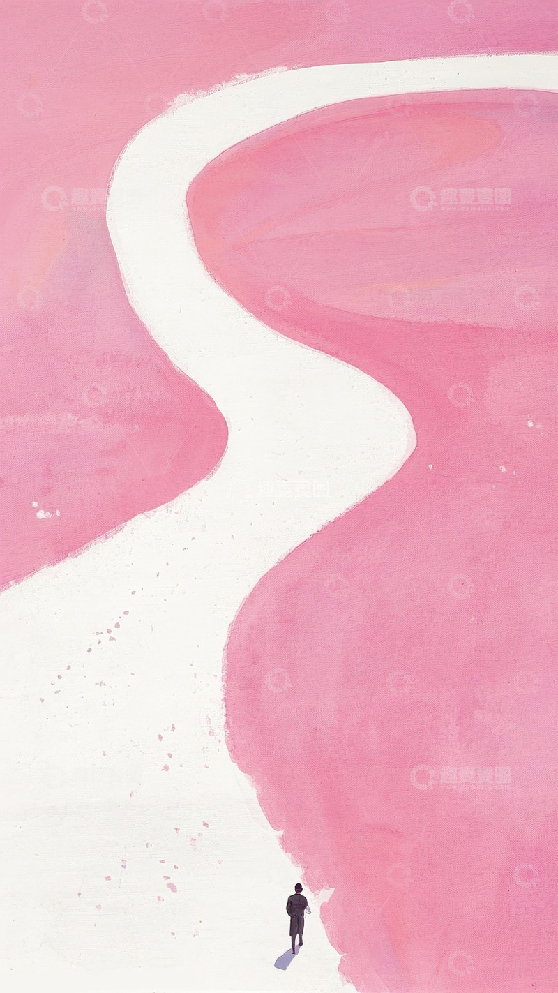 高清大图下载【趣麦麦图】海报人物背景颗粒感孤独的人1