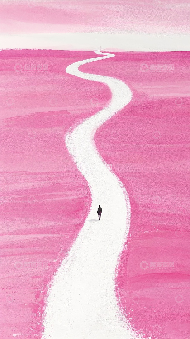 高清大图下载【趣麦麦图】海报人物背景颗粒感孤独的人4