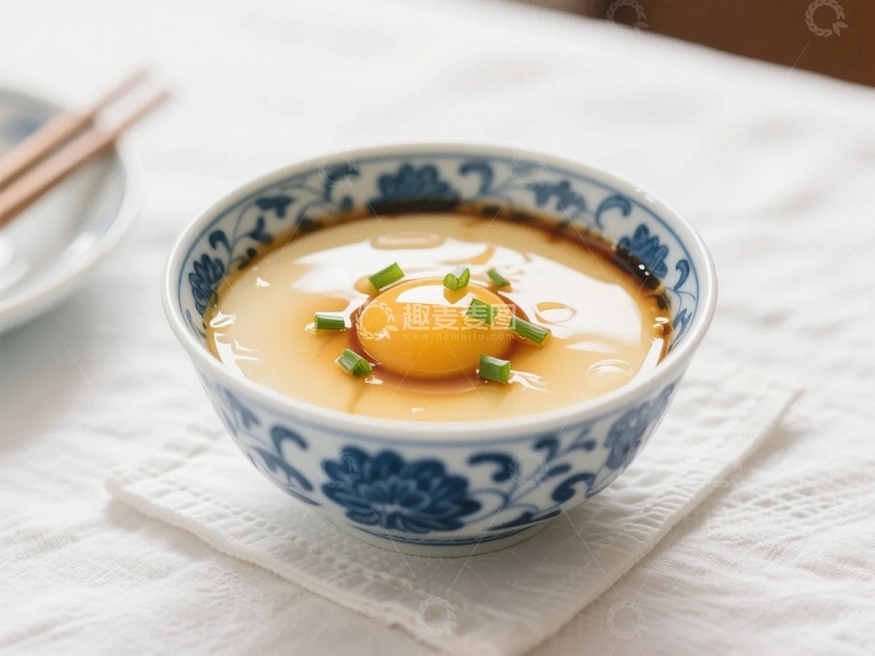 高清大图下载【趣麦麦图】嫩滑美味的鸡蛋羹2