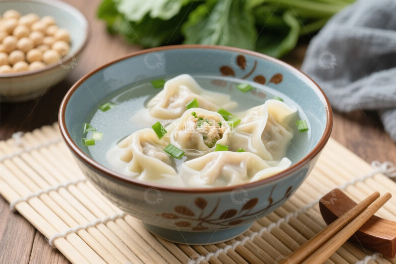 高清大图下载【趣麦麦图】鲜香美味的小馄饨1