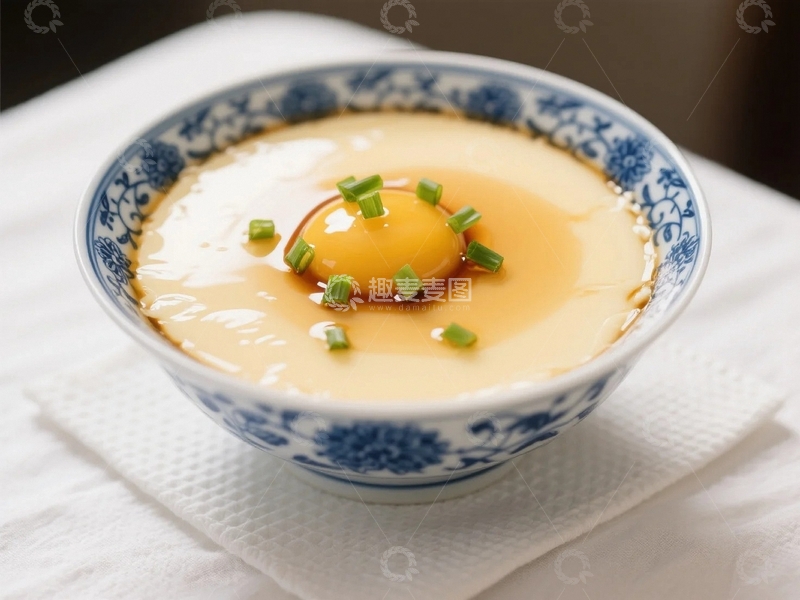 高清大图下载【趣麦麦图】嫩滑美味的鸡蛋羹