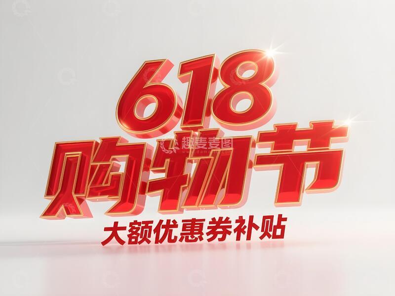 高清大图下载【趣麦麦图】618年终大促标题3