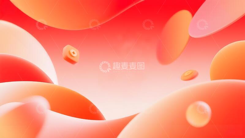 高清大图下载【趣麦麦图】618年终大促背景9