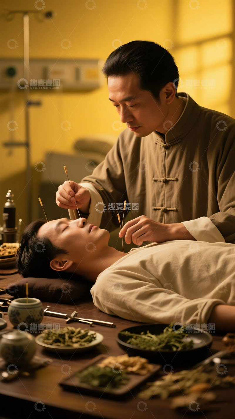 高清大图下载【趣麦麦图】中医理疗养生