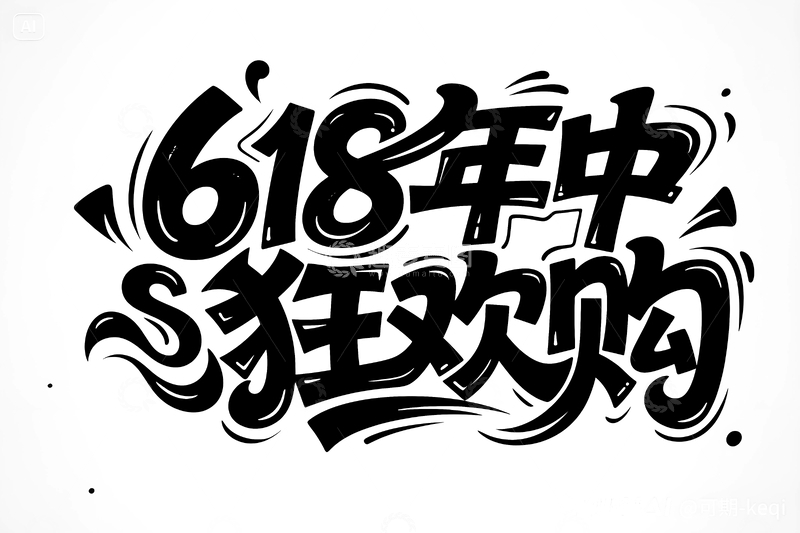 源文件下载【趣麦麦图】618字体设计13