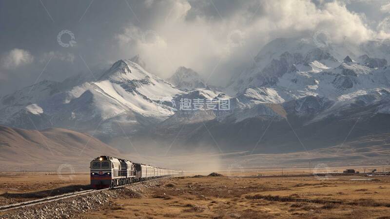 高清大图下载【趣麦麦图】火车  无人区  可可西里 