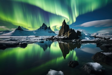 北极光自然美景