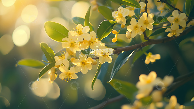 秋天晴空下的黄色花朵3