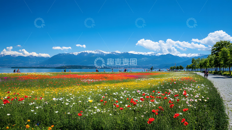 高清大图下载【趣麦麦图】国内旅游休闲骑行场景1