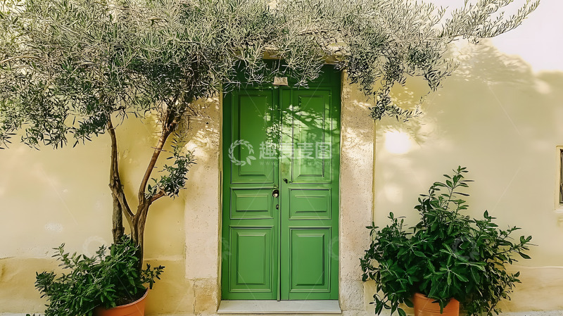高清大图下载【趣麦麦图】国外旅游地中海风情小屋