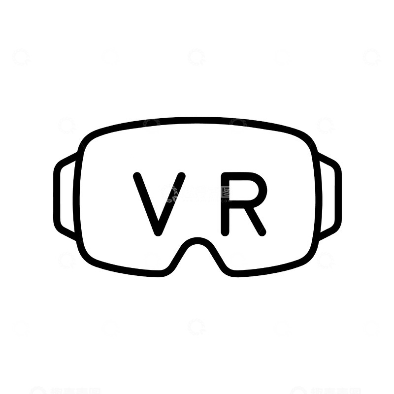 源文件下载【趣麦麦图】简约线条风格VR设备图形设计