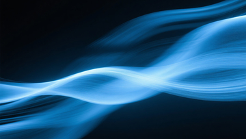 蓝色光带流动背景
