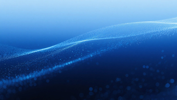 蓝色粒子光带背景