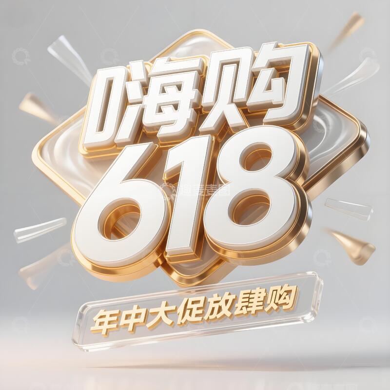 高清大图下载【趣麦麦图】618年终大促标题30