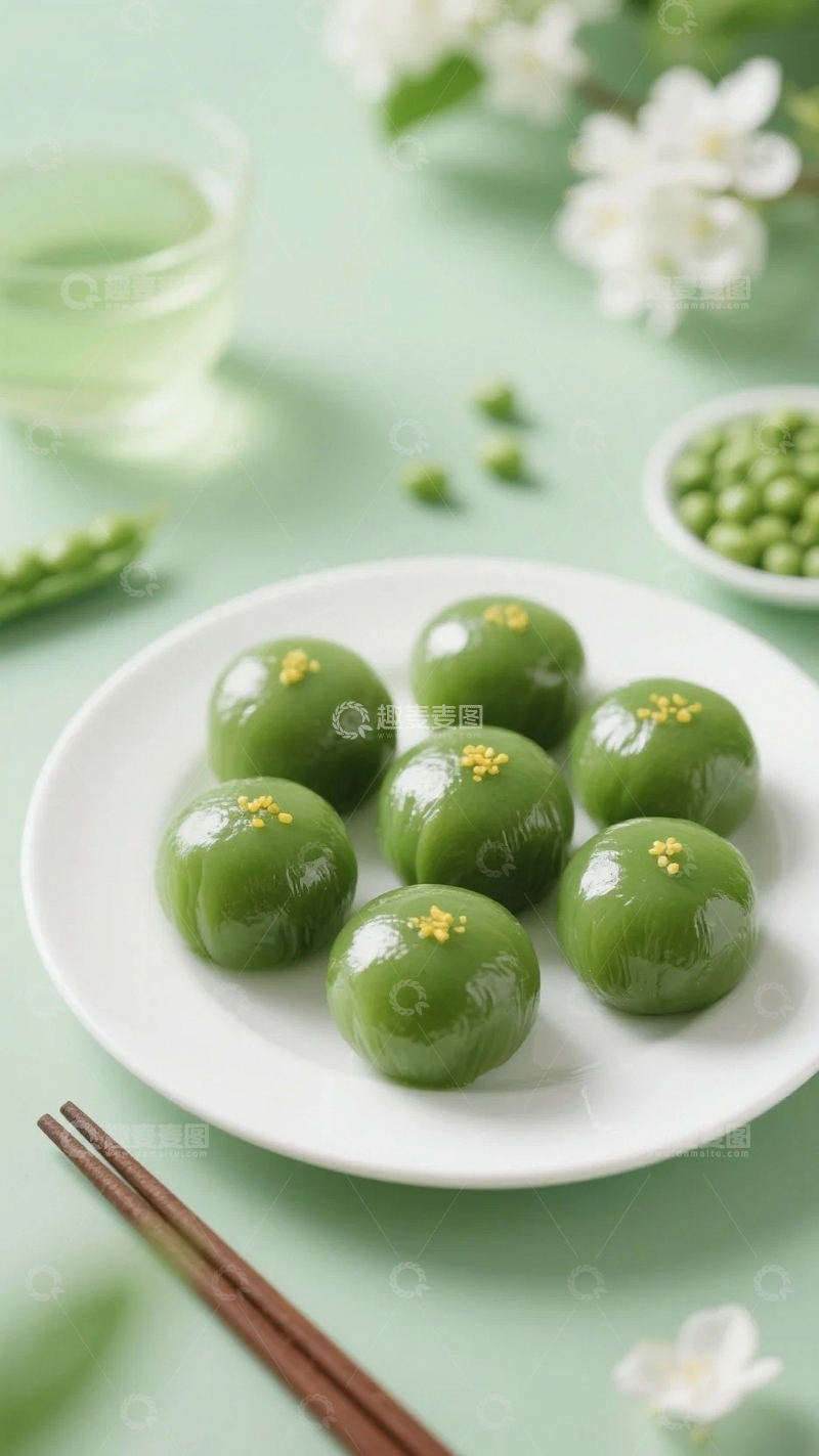 高清大图下载【趣麦麦图】青团 传统美食 糯米2