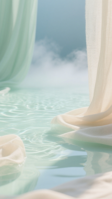 水景区织物清新图