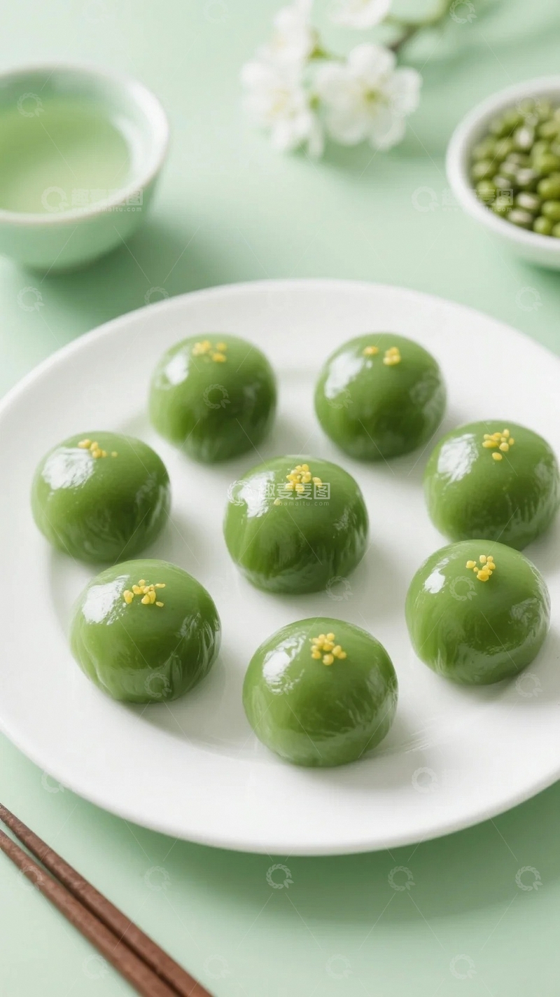 高清大图下载【趣麦麦图】青团 传统美食 糯米1