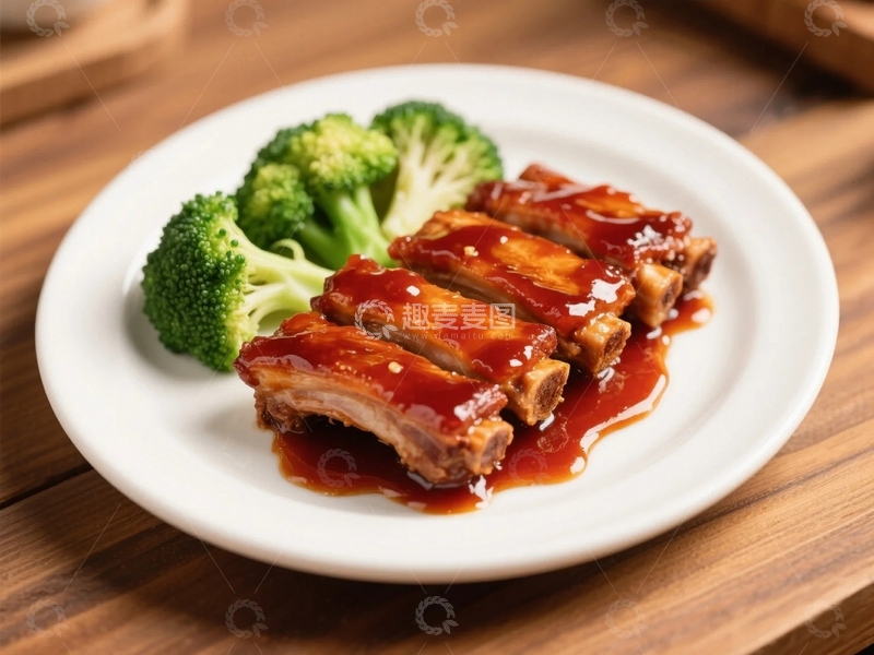 高清大图下载【趣麦麦图】美味多汁的糖醋排骨