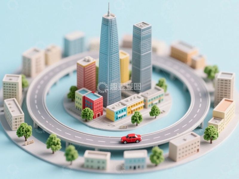 高清大图下载【趣麦麦图】微缩梦想城市