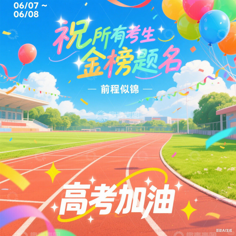 高清大图下载【趣麦麦图】高考加油主题图2