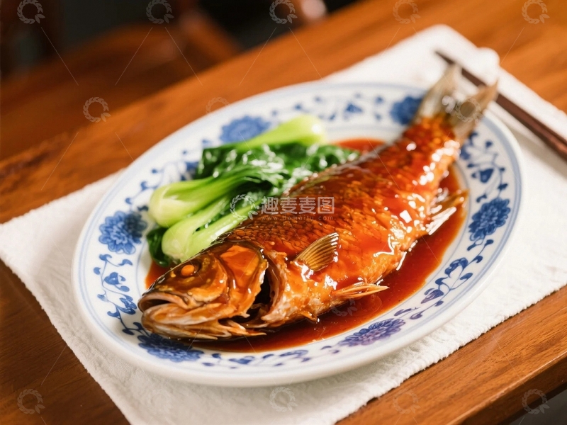 高清大图下载【趣麦麦图】餐桌上的美味佳肴西湖醋鱼2