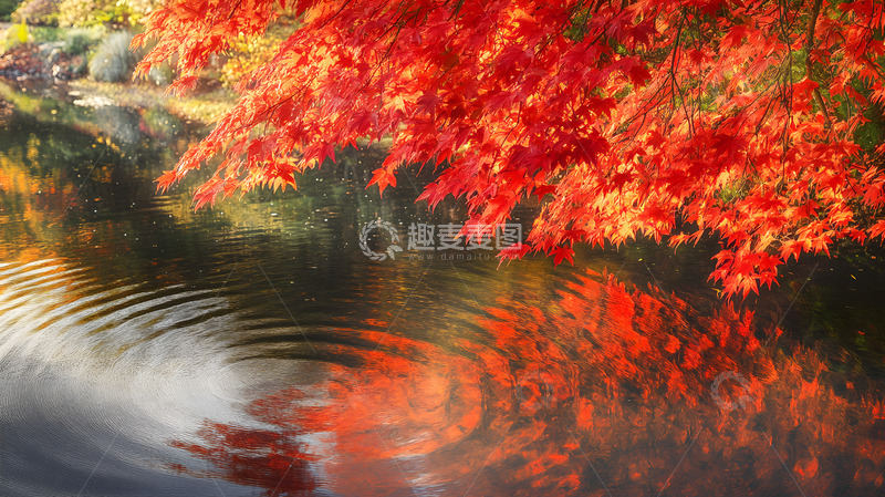 高清大图下载【趣麦麦图】秋天的红叶4