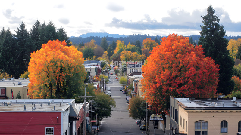 高清大图下载【趣麦麦图】秋天的外国小镇2