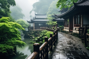 江南小楼建筑街道