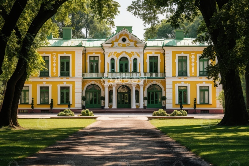 高清大图下载【趣麦麦图】城市里的建筑别墅