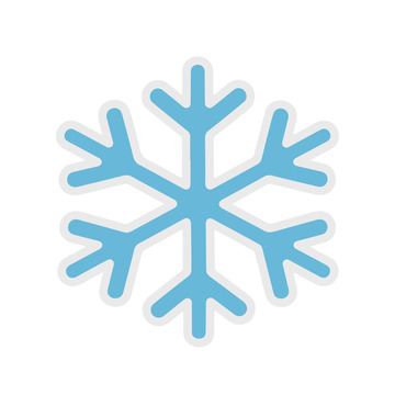 雪花图标设计