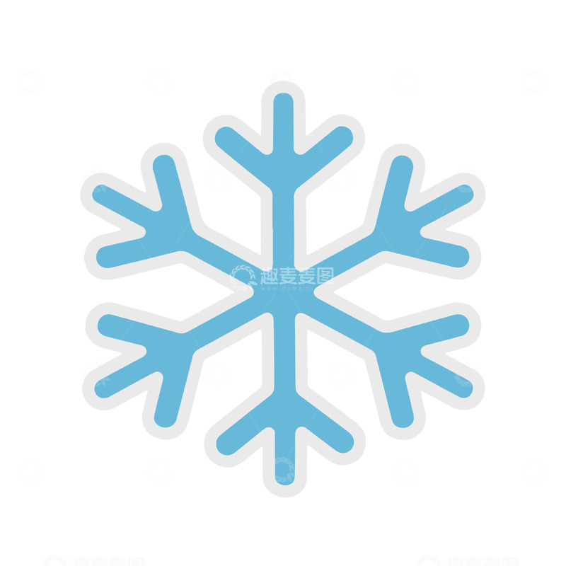 源文件下载【趣麦麦图】-雪花图标设计