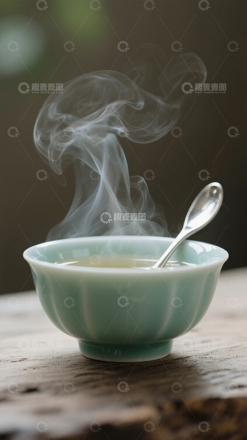 高清大图下载【趣麦麦图】青瓷热茶禅意背景