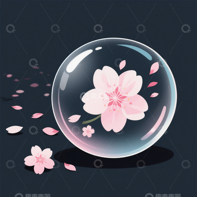 高清大图下载【趣麦麦图】樱花主题插画设计